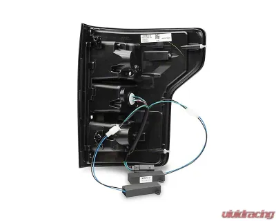 Raxiom Clear Lens Black Housing LED Tail Lights Ford F-150 w/ Factory Halogen Non-BLIS Tail Lights 2018-2020 - T548147
