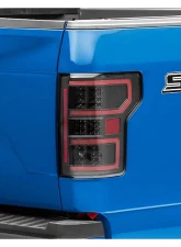 Raxiom Clear Lens Black Housing LED Tail Lights Ford F-150 w/ Factory Halogen Non-BLIS Tail Lights 2018-2020                                     - T548147 - Image 5