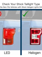Raxiom Axial Series Clear Lens Black Housing LED Tail Lights w/ Sequential Turn Signals Ford F-150 w/ Factory Halogen Non-BLIS Tail Lights 2018-2020                                     - T548144 - Image 6