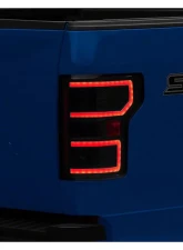 Raxiom Clear Lens Black Housing LED Tail Lights Ford F-150 w/ Factory Halogen Non-BLIS Tail Lights 2018-2020                                     - T548147 - Image 7