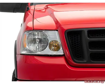 Raxiom Axial Series Clear Lens Chrome Housing OEM Style Replacement Headlights Ford F-150 2004-2008 - T551341