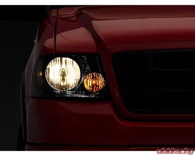 Raxiom Axial Series Smoked Lens Chrome Housing OEM Style Replacement Headlights Ford F-150 2004-2008 - T551342