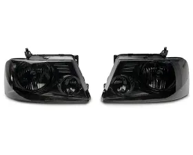 Raxiom Axial Series Smoked Lens Chrome Housing OEM Style Replacement Headlights Ford F-150 2004-2008