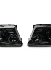 Raxiom Axial Series Smoked Lens Chrome Housing OEM Style Replacement Headlights Ford F-150 2004-2008                                     - T551342 - Image 11
