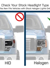 Raxiom Axial Series Clear Lens Black Housing G4 Light Bar Switchback Projector Replacement Headlights Ford F-150 w/ Factory Halogen Headlights 2009-2014                                     - T546755 - Image 12