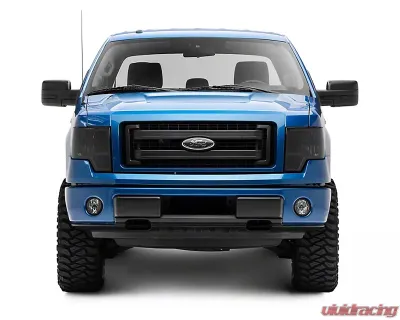 Raxiom Axial Series Smoked Lens Chrome Housing OEM Style Replacement Headlights Ford F-150 w/ Factory Halogen Headlights 2009-2014 - T551344