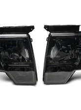 Raxiom Axial Series Smoked Lens Chrome Housing OEM Style Replacement Headlights Ford F-150 w/ Factory Halogen Headlights 2009-2014                                     - T551344 - Image 12