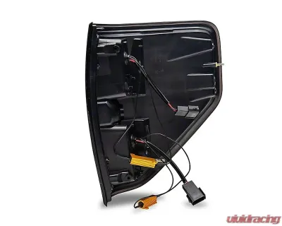 Raxiom Axial Series Smoked Lens Black Housing LED Tail Lights Ford F-150 Styleside 2009-2014 - T565678
