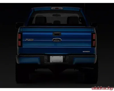 Raxiom Axial Series Smoked Lens Black Housing LED Tail Lights Ford F-150 Styleside 2009-2014 - T565678