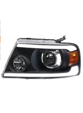 Raxiom Axial Series Clear Lens Black Housing LED Projector Headlights Ford F-150 2004-2008                                     - T566365 - Image 2