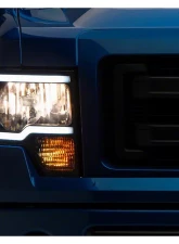 Raxiom Axial Series Clear Lens Black Housing Headlights w/ LED Bar Ford F-150 w/ Factory Halogen Headlights 2009-2014                                     - T566367 - Image 6