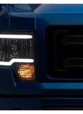 Raxiom Axial Series Clear Lens Black Housing Headlights w/ LED Bar Ford F-150 w/ Factory Halogen Headlights 2009-2014                                     - T566367 - Image 7