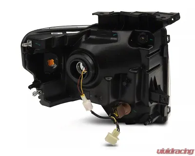 Raxiom Axial Series Clear Lens Black Housing Headlights w/ Sequential LED Bar Ford F-150 w/ Factory Halogen Headlights 2009-2014 - T566368