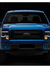 Raxiom Axial Series Clear Lens Black Housing Headlights w/ Sequential LED Bar Ford F-150 w/ Factory Halogen Headlights 2009-2014                                     - T566368 - Image 10