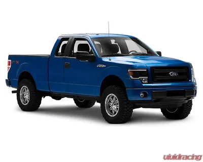 Raxiom Axial Series Clear Lens Black Housing Projector Headlights w/ LED Light Bar Ford F-150 w/ Factory Halogen Headlights 2009-2014 - T566369