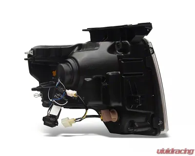 Raxiom Axial Series Clear Lens Black Housing Projector Headlights w/ LED Light Bar Ford F-150 w/ Factory Halogen Headlights 2009-2014 - T566369