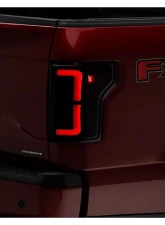 Raxiom Axial Series Smoked Lens Black Housing LED Tail Lights Ford F-150 w/ Factory Halogen Tail Lights 2015-2017                                     - T569481 - Image 6