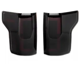 Raxiom Axial Series Smoked Lens Black Housing LED Tail Lights Ford F-150 w/ Factory Halogen Tail Lights 2015-2017