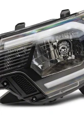 Raxiom Axial Series Clear Lens Black Housing Headlights w/ LED Bar Toyota Tacoma 2012-2015                                     - TT21847 - Image 2