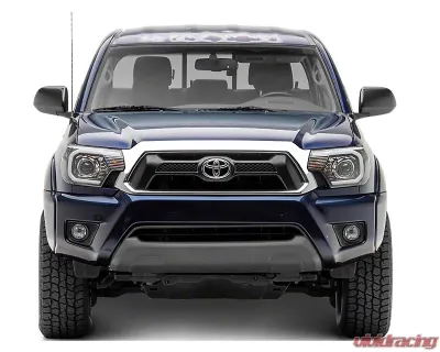 Raxiom Axial Series Clear Lens Black Housing Projector Headlights w/ LED Bar Toyota Tacoma 2012-2015 - TT21849