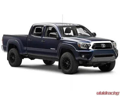 Raxiom Axial Series Clear Lens Black Housing Projector Headlights w/ LED Bar Toyota Tacoma 2012-2015 - TT21849