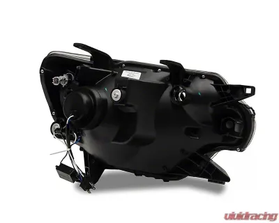 Raxiom Axial Series Clear Lens Black Housing Projector Headlights w/ LED Bar Toyota Tacoma 2012-2015 - TT21849