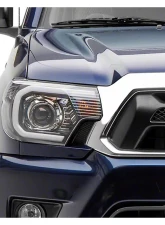 Raxiom Axial Series Clear Lens Black Housing Projector Headlights w/ LED Bar Toyota Tacoma 2012-2015                                     - TT21849 - Image 9