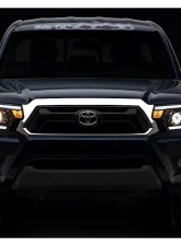 Raxiom Axial Series Clear Lens Black Housing Projector Headlights w/ LED Bar Toyota Tacoma 2012-2015                                     - TT21849 - Image 10