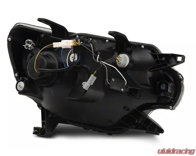 Raxiom Axial Series Clear Lens Black Housing Projector Headlight w/ Sequential LED Bar Toyota Tacoma 2012-2015 - TT21850