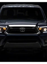 Raxiom Axial Series Clear Lens Black Housing Projector Headlight w/ Sequential LED Bar Toyota Tacoma 2012-2015                                     - TT21850 - Image 11