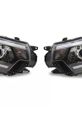 Raxiom Axial Series Clear Lens Black Housing Projector Headlight w/ Sequential LED Bar Toyota Tacoma 2012-2015                                     - TT21850 - Image 13