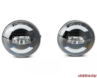 Raxiom Axial Series Clear Lens Black Diecast Aluminum Housings LED Fog Lights Toyota Tundra | Tacoma 2005-2013 - TT22206