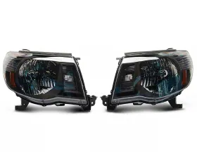 Raxiom Axial Series Clear Lens Black Housing OE Replacement Headlights Toyota Tacoma 2005-2011