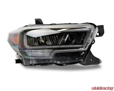 Raxiom Clear Lens Black Housing LED Headlights Toyota Tacoma w/ Factory Halogen 2016-2023 - TT8291