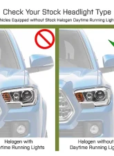 Raxiom Clear Lens Black Housing LED Headlights Toyota Tacoma w/ Factory Halogen 2016-2023                                     - TT8291 - Image 8