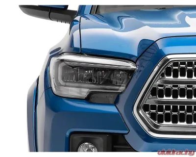 Raxiom Clear Lens Black Housing LED Headlights Toyota Tacoma w/ Factory Halogen 2016-2023 - TT8291