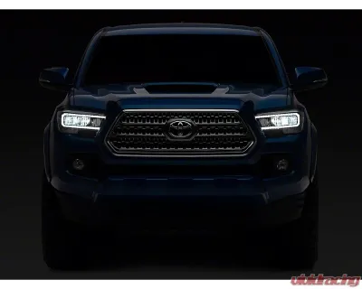 Raxiom Clear Lens Black Housing LED Headlights Toyota Tacoma w/ Factory Halogen 2016-2023 - TT8291