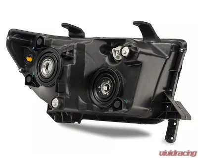 Raxiom Axial Series Clear Lens Black Housing Headlights w/ LED Bar Toyota Tundra 2007-2013 - TU16004