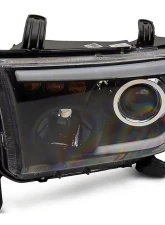 Raxiom Axial Series Clear Lens Black Housing Projector Headlight w/ LED Bar Toyota Tundra 2007-2013                                     - TU16006 - Image 2