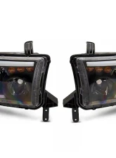 Raxiom Axial Series Clear Lens Black Housing Projector Headlight w/ LED Bar Toyota Tundra 2007-2013                                     - TU16006 - Image 5