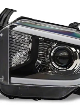 Raxiom Axial Series Clear Lens Black Housing Projector Headlights w/ LED Bar Toyota Tundra w/ Factory Halogen Headlights 2014-2021                                     - TU16010 - Image 2