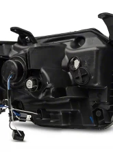 Raxiom Axial Series Clear Lens Black Housing Projector Headlights w/ LED Bar Toyota Tundra w/ Factory Halogen Headlights 2014-2021                                     - TU16010 - Image 3