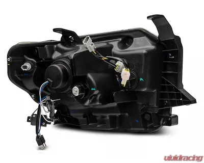 Raxiom Axial Series Clear Lens Black Housing Projector Headlights w/ Sequential LED Bar Toyota Tundra w/ Factory Halogen Headlights 2014-2021 - TU16011