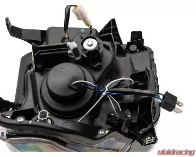 Raxiom Axial Series Clear Lens Black Housing Projector Headlights w/ Sequential LED Bar Toyota Tundra w/ Factory Halogen Headlights 2014-2021 - TU16011