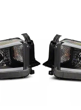 Raxiom Axial Series Clear Lens Black Housing Projector Headlights w/ Sequential LED Bar Toyota Tundra w/ Factory Halogen Headlights 2014-2021                                     - TU16011 - Image 6