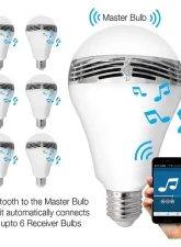 Sondpex SoundLam LED Light Bulb w/ Bluetooth Speaker (4 Pack)                                     - BML-F04 - Image 3
