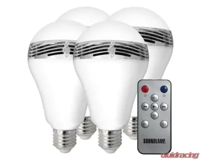 Sondpex SoundLam LED Light Bulb w/ Bluetooth Speaker (4 Pack) - BML-F04