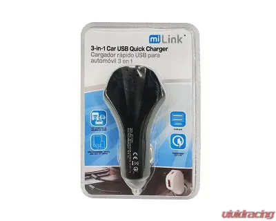 Sondpex 3-in-1 Car USB Charger - CC3-J241