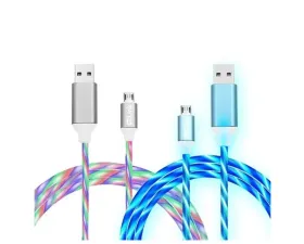 Sondpex 2-Pack 6' Lighted Micro USB Charging Cable