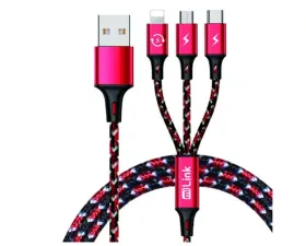 Sondpex 6ft. 3-in-1 (microUSB, Type-C, 8-pin) Charging Cable